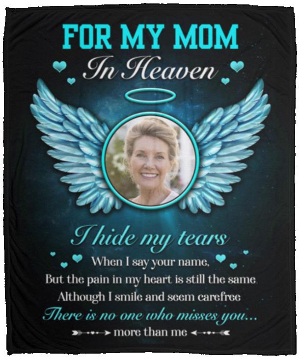 Personalized Photo I Hide My Tears Blanket, White, Cozy Plush Fleece Blanket - 50x60 Personalized Photo I Hide My Tears Blanket, White, Cozy Plush Fleece Blanket - 50x60
