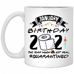 January Birthday 2021, White, 11 oz. White Mug