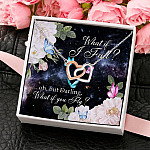 2KT. What If I Fall Oh But Darling(4) Interlocking Hearts Necklace 4