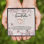 10VT. Memory Of Your Grandfather Interlocking Hearts Necklace