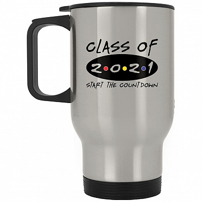 14 oz. Silver Travel Mug