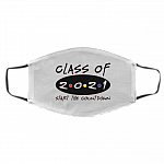 Class of 2021 Start the Countdown Graduation Gifts Washable Reusable Custom Printed Cloth Face Mask Cover, White, Cloth Face Cover – Medium/Large