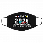 Nurse 2021 The One Where They Became Super Heroes Washable Reusable Custom Printed Cloth Face Mask Cover, Black, Cloth Face Cover – Medium/Large