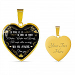 So Rare Is It To Find So Much Kindness Wisdom and Beauty Heart Pendant Necklace - Heart Luxury Necklace (Gold Plated)