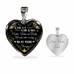 So Rare Is It To Find So Much Kindness Wisdom and Beauty Heart Pendant Necklace - Heart Luxury Necklace (Silver)
