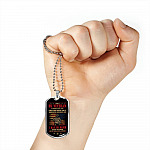 I Am A US Veteran I Would Put The Uniform Back On If America Needed Me Dog Tag Pendant Necklace - Dog Tag (Silver)
