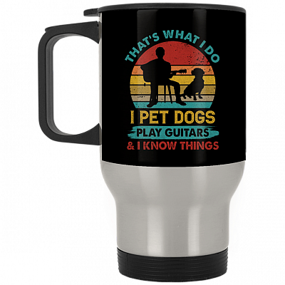 14 oz. Silver Travel Mug