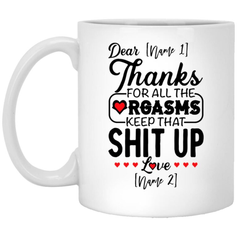 Personalized Thanks For All The Mug, White, 11 oz. White Mug