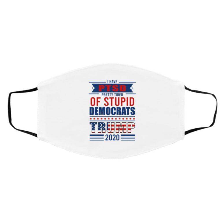 I Have PTSD Pretty, White, Cloth Face Cover – Medium/Large
