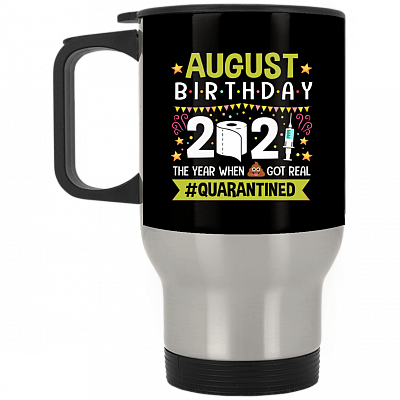 14 oz. Silver Travel Mug