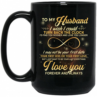 15 oz. Black Mug