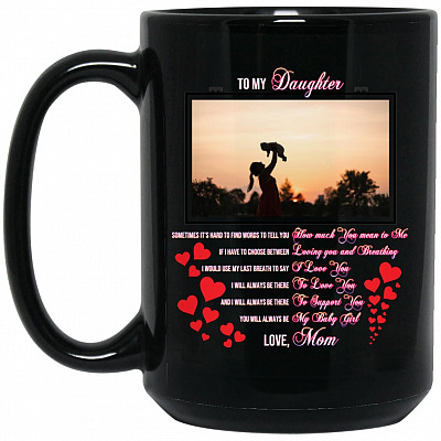 15 oz. Black Mug