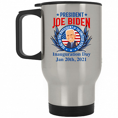 14 oz. Silver Travel Mug