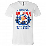 President Joe Biden, White, V-Neck T-Shirt
