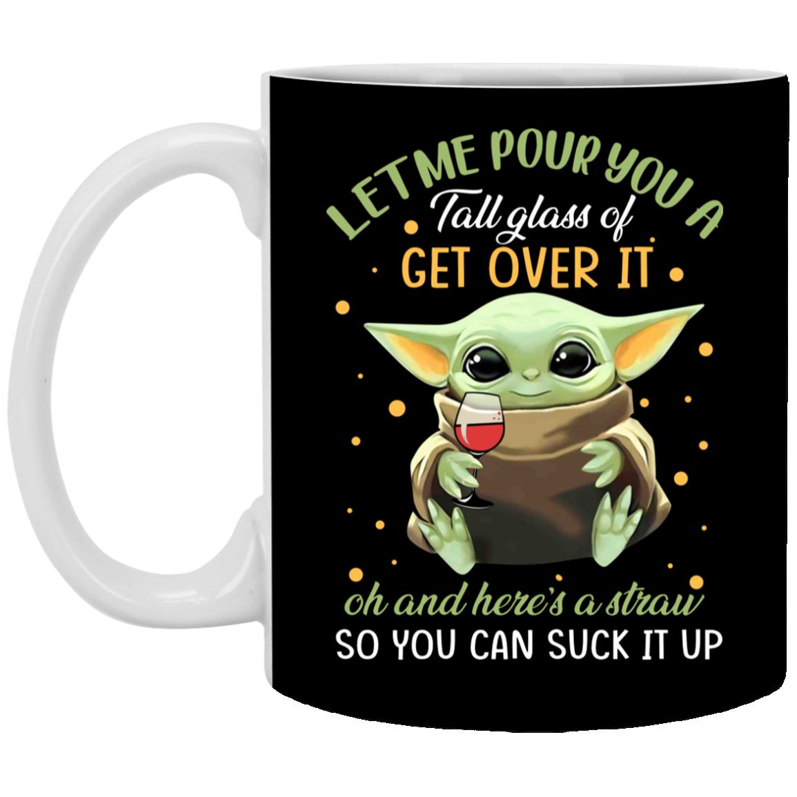 Baby Yoda Let Me Pour You Mug, Black, 11 oz. White Mug Baby Yoda Let Me Pour You Mug, Black, 11 oz. White Mug