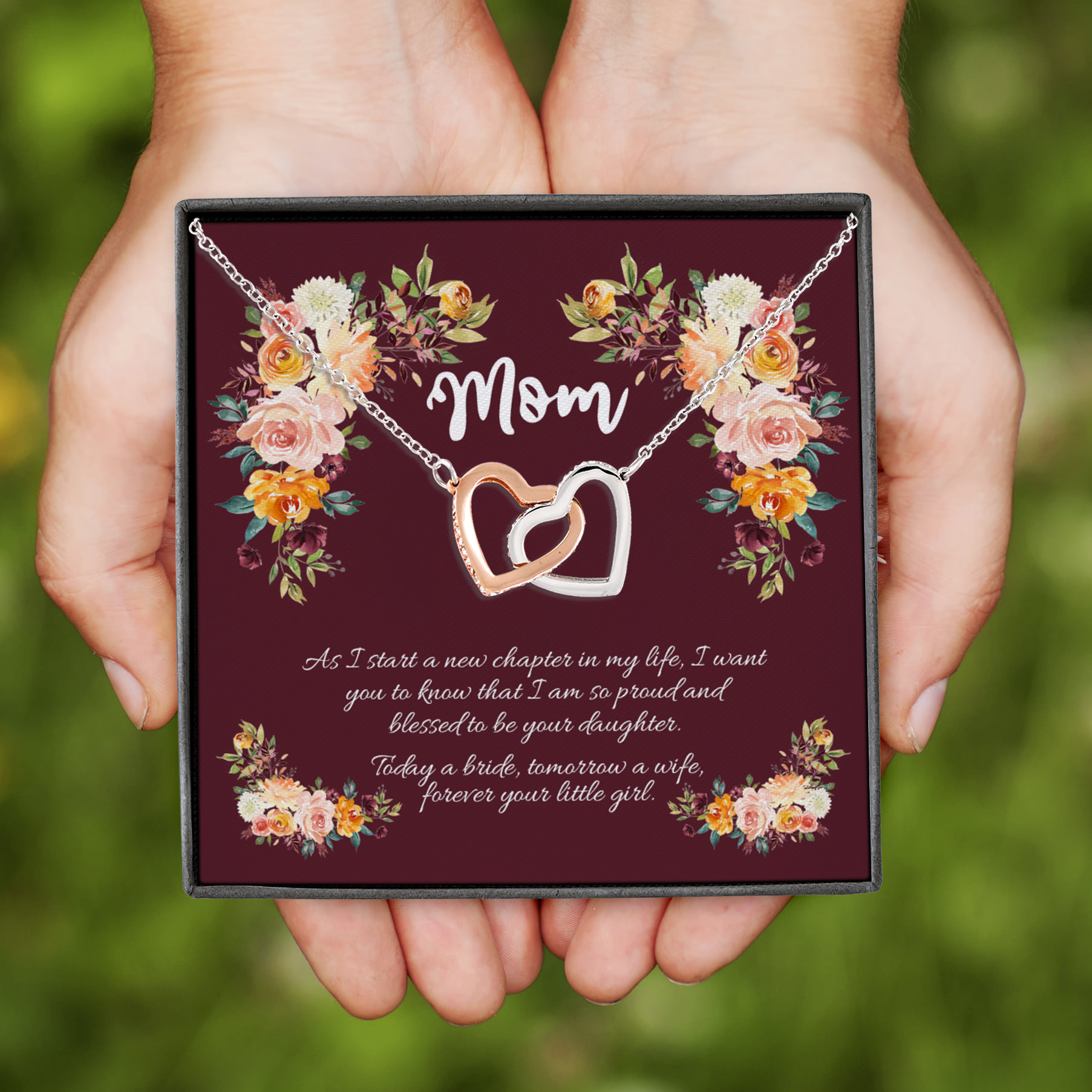 11Th. New Chapter In My Life Interlocking Hearts Necklace