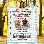 Personalized to My Best Friend Lucky to Have You Fleece Blanket - Sherpa Blanket - Woven Blanket