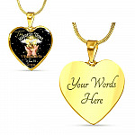 The Hardest Thing I Ever Had To Do Was To Let You Go Heart Pendant Necklace - Heart Luxury Necklace (Gold Plated)