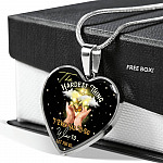 The Hardest Thing I Ever Had To Do Was To Let You Go Heart Pendant Necklace - Heart Luxury Necklace (Silver)