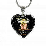 The Hardest Thing I Ever Had To Do Was To Let You Go Heart Pendant Necklace - Heart Luxury Necklace (Silver)