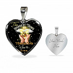 The Hardest Thing I Ever Had To Do Was To Let You Go Heart Pendant Necklace - Heart Luxury Necklace (Silver)