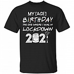 Personalized Age My Birthday, Black, Unisex T-Shirt