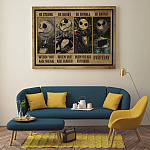 2VT. Jack Skellington Be Strong canvas mockup