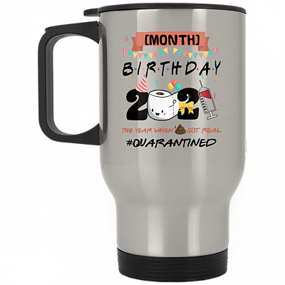 14 oz. Silver Travel Mug