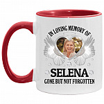 Personalized Photo Accent Mug, White/Red, 11 oz. Accent Mug