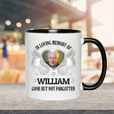Alternative view of Personalized Photo In Loving Memory Of Gone But Not Forgotten Custom Image Accent Mug