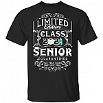 Limited Edition Class 2021 Senior Quarantine Year Shit Got Real T-Shirt, Black, Unisex T-Shirt