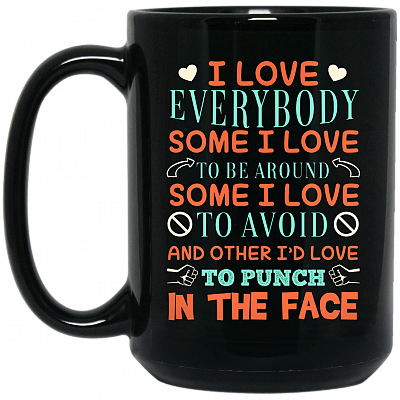 15 oz. Black Mug