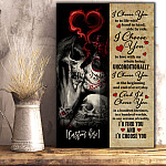 8VT. I Choose You Skull Couple Personalized mk1