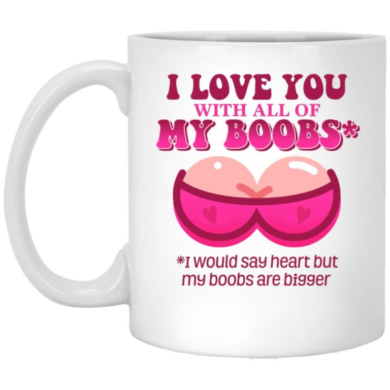 Boobs Mug, White, 11 oz. White Mug