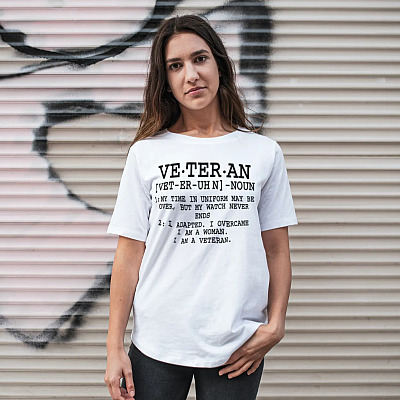 Alternative view of Veteran Definition My Time in Uniform Maybe Over Patriotic T-shirt - Military Shirt For Women - Gift For Veteran Wife