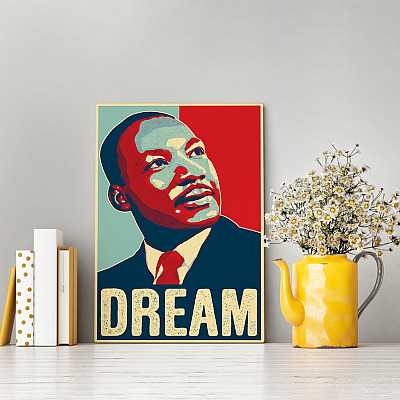 Alternative view of Martin Luther King Jr I Have A Dream Hope Style Portrait Framed Canvas Prints - Inspirational Quotes Unframed Poster