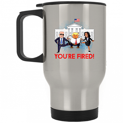 14 oz. Silver Travel Mug