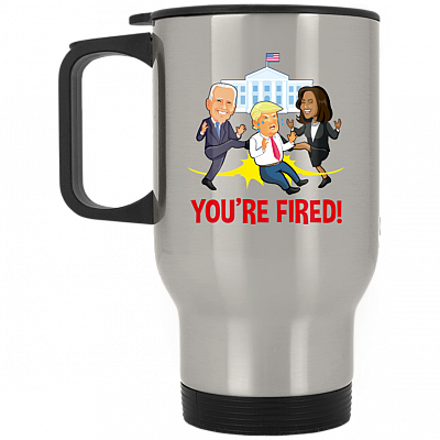 14 oz. Silver Travel Mug