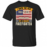 I Back The Red For My Son Proud Dad Of Brave Firefighter T-Shirt - Firefighter Dad Gift, Black, Unisex T-Shirt
