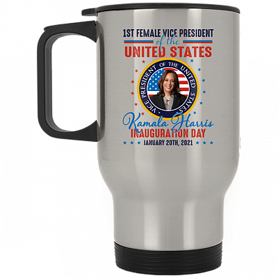14 oz. Silver Travel Mug
