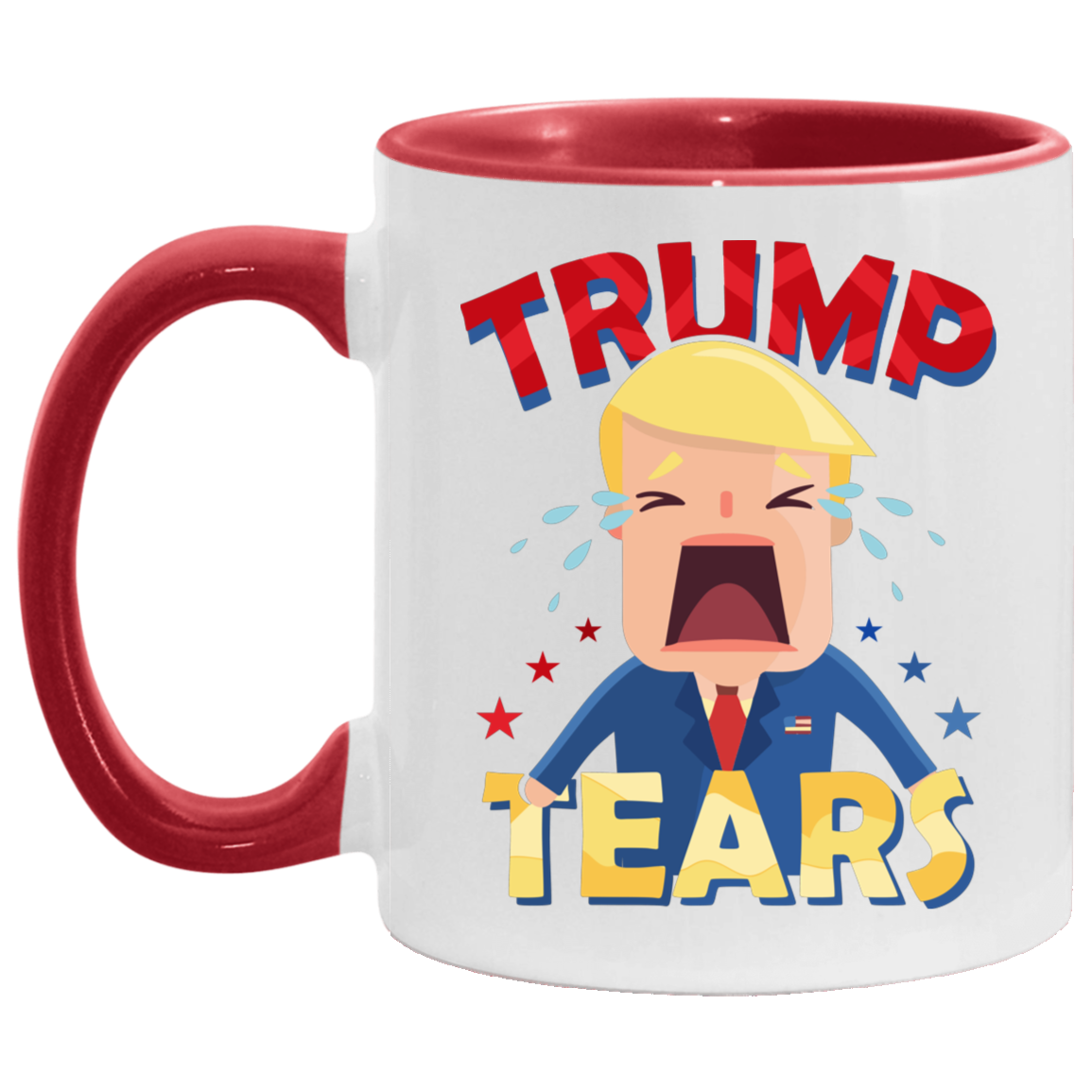 Trump Tears Funny Trump Lost Biden Won 2021 Presidential Election Accent Mug, White/Red, 11 oz. Accent Mug Trump Tears Funny Trump Lost Biden Won 2021 Presidential Election Accent Mug, White/Red, 11 oz. Accent Mug
