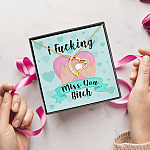 I Fucking Miss You Bitch Gift for Best Friend Forever Love Heart Pendant Necklace