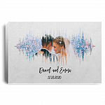 Personalized Photo Sound Wave Print Gallery Wrapped Framed Canvas Prints - Unframed Poster - Home Decor Wall Art, White, 0.75'' Framed Canvas Personalized Photo Sound Wave Print Gallery Wrapped Framed Canvas Prints - Unframed Poster - Home Decor Wall Art, White, 0.75'' Framed Canvas