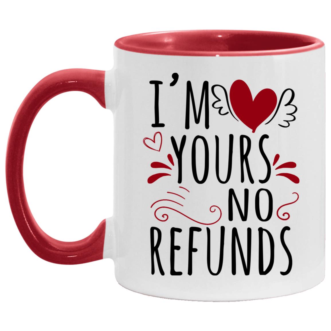 ACCENT MUG Template (OFFICIAL), White/Red, 11 oz. Accent Mug