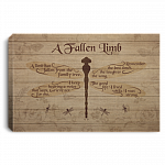 A Limb Has Fallen From The Family Tree I Keep Hearing Voice Grieve Not For Me Framed Canvas - Unframed Poster, White, 0.75'' Framed Canvas A Limb Has Fallen From The Family Tree I Keep Hearing Voice Grieve Not For Me Framed Canvas - Unframed Poster, White, 0.75'' Framed Canvas