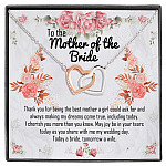 Today A Bride Tomorrow A Wife Interlocking Hearts Pendant Necklace - Parent Of The Bride Gift Idea