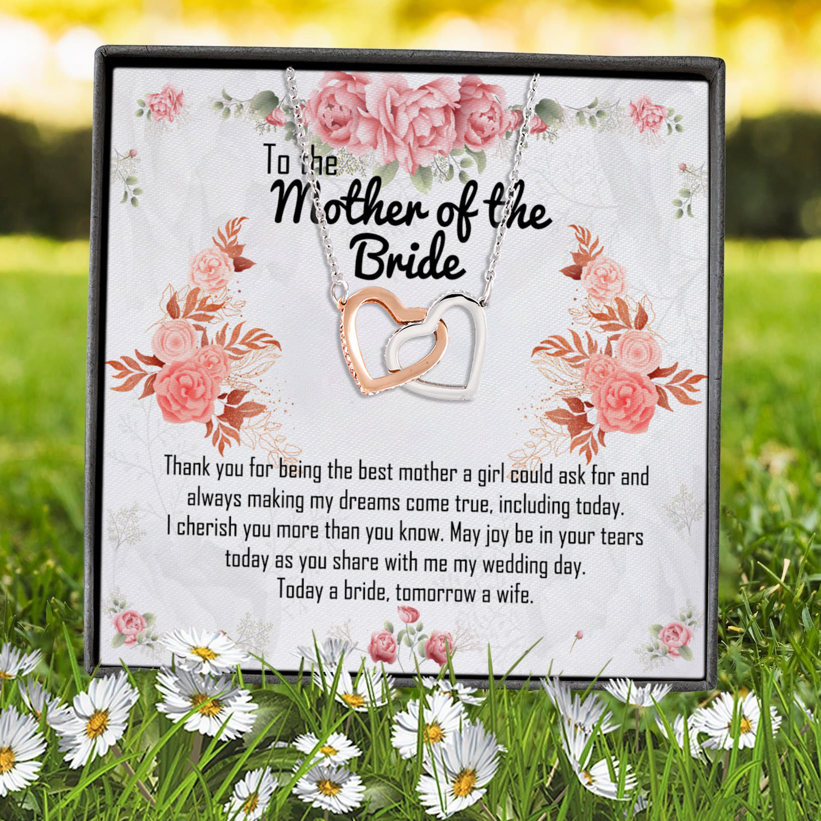 1HP. Mother Of The Bride Interlocking Hearts Necklace 7