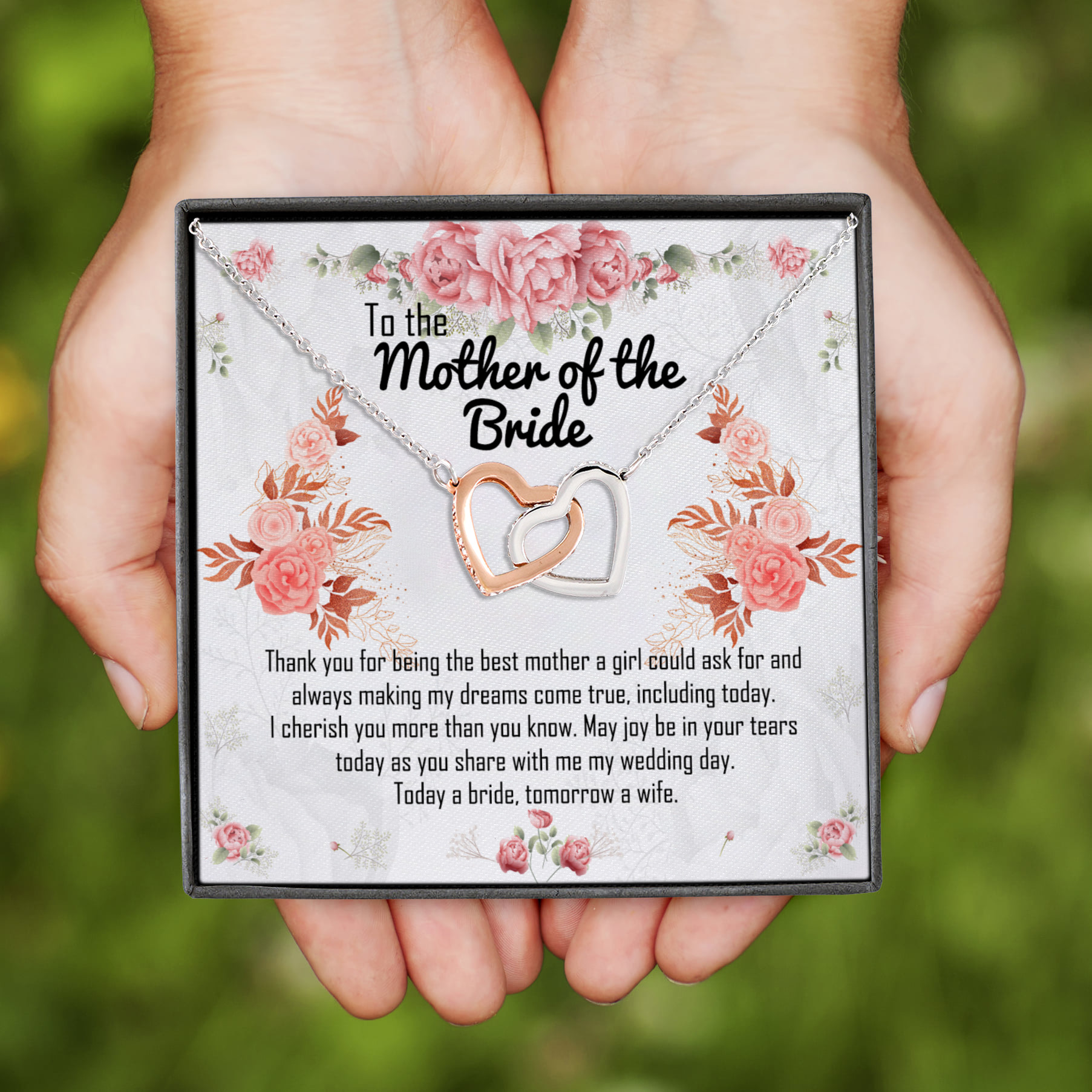 1HP. Mother Of The Bride Interlocking Hearts Necklace