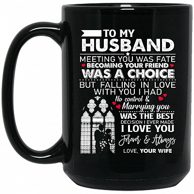 15 oz. Black Mug