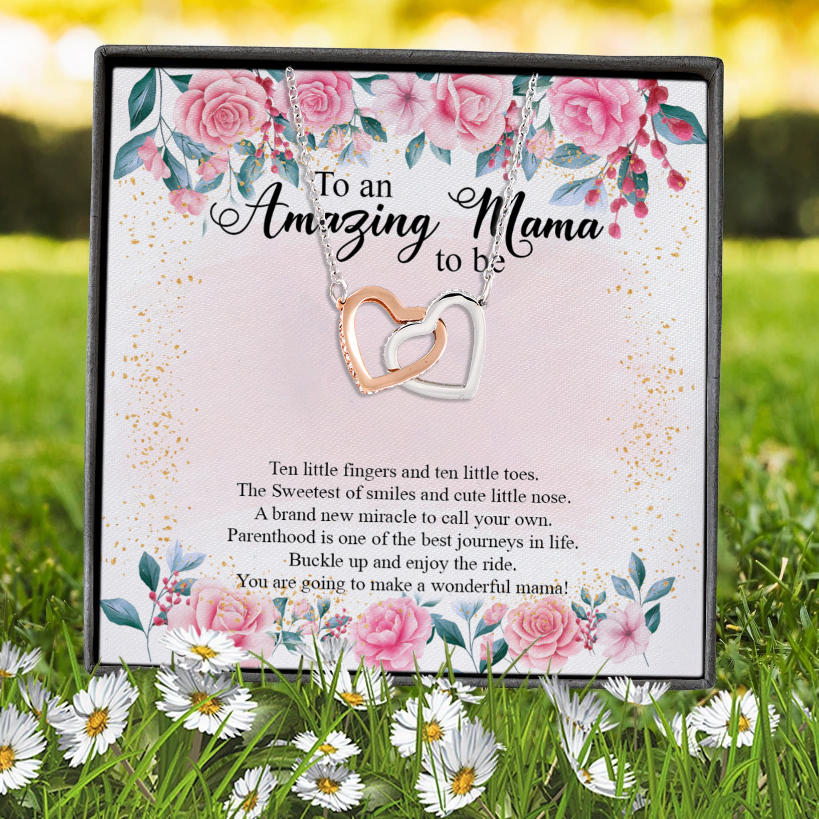 1HP. An Amazing Mama(4) Interlocking Hearts Necklace 7